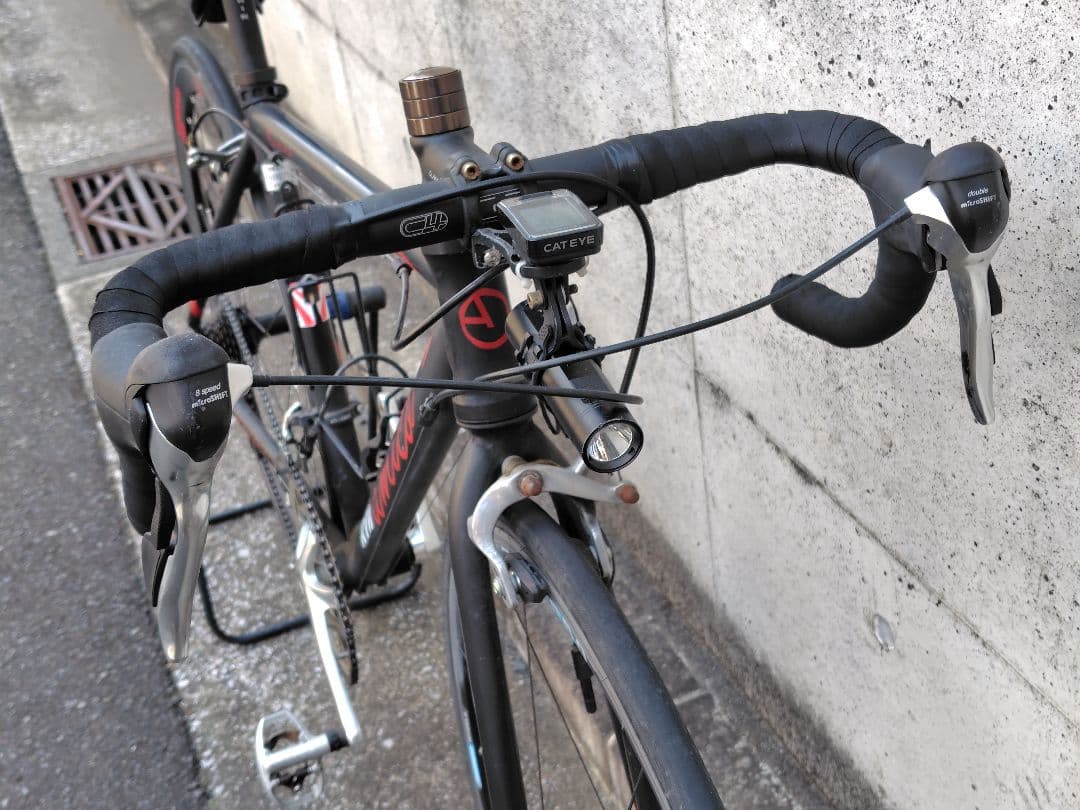 即乗 amico fun road ロードバイクカスタム ☆ノーマルペダル変更