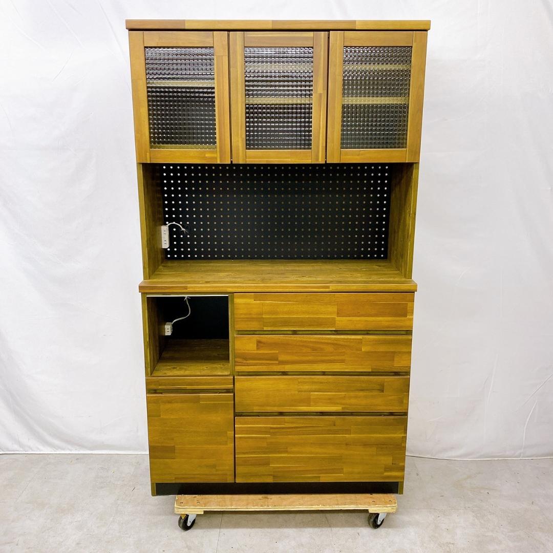 【展示未使用品】株式会社サン ポッパーS 105 食器棚 キャビネット 食器棚 おしゃれ キッチン キッチン収納 キッチンボード 幅105cm 高さ