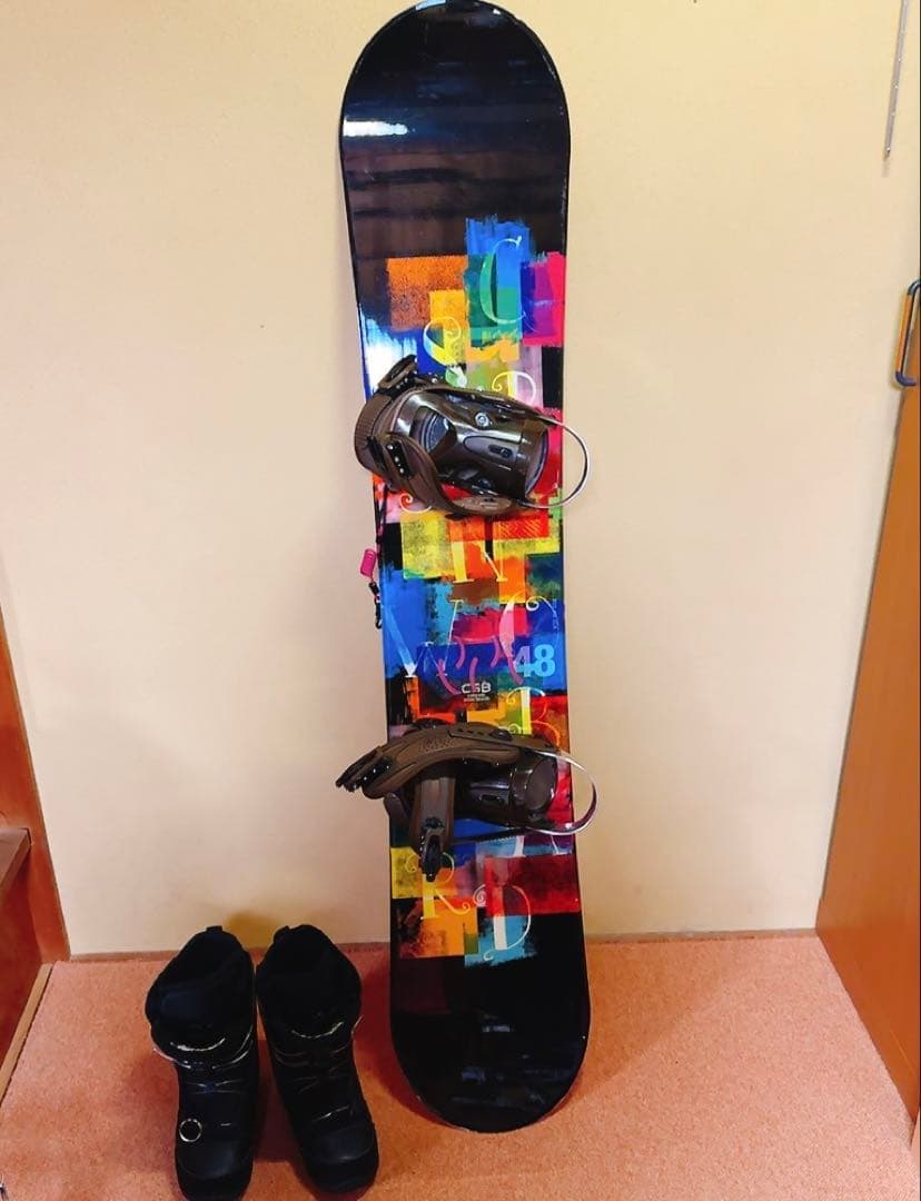 レディーススノーボード148cm ビンディング シューズ ケース 4点