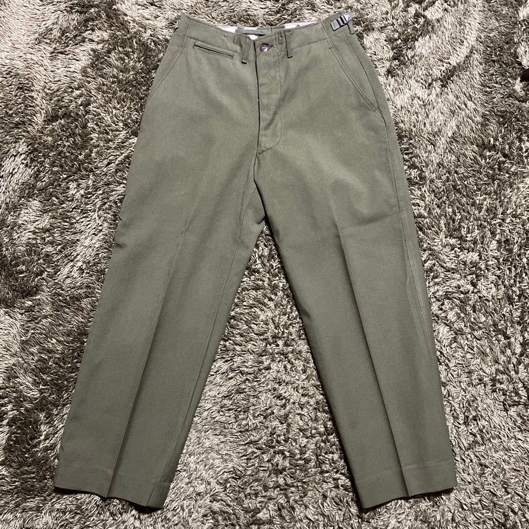 US ARMY M-51ウールフィールドトラウザーズ 初期 S-Sサイズ M51 太めのシルエットが新鮮！【アメリカの軍服】陸軍M51ウールフィールド