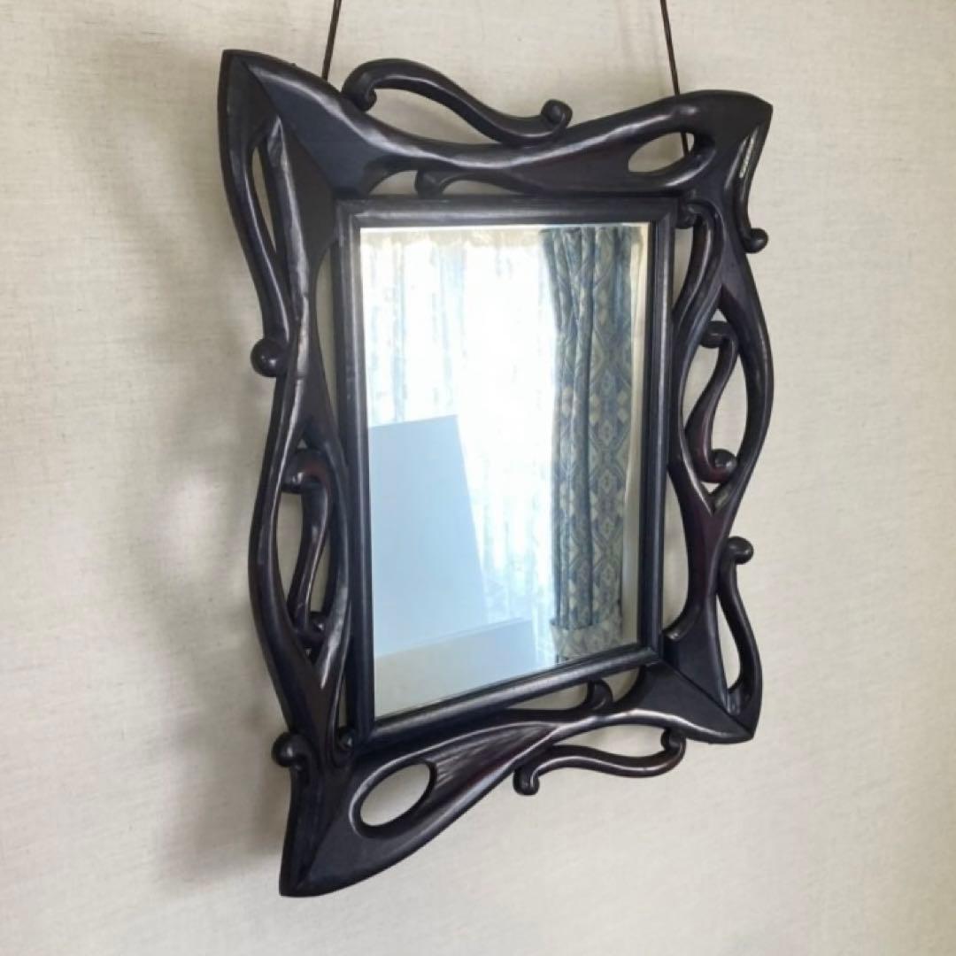 ウォールミラー 鏡 壁掛け 木製 木彫り 彫刻 ブラウン レトロ アンティーク 楽天市場】鏡 壁掛け 木製 ウォールミラー 洗面所 トイレ 玄関