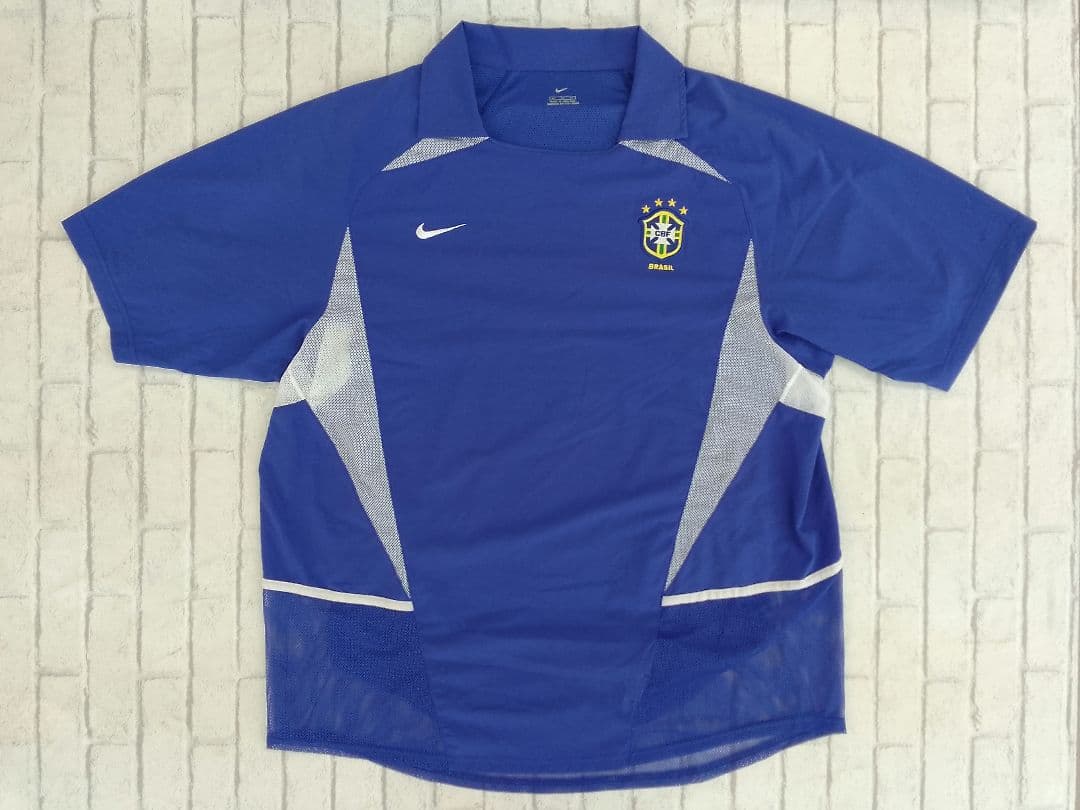 E571　NIKE　日韓W杯　ブラジル代表　アウェイユニフォーム E571 NIKE 日韓W杯 ブラジル代表 アウェイユニフォーム 激レア