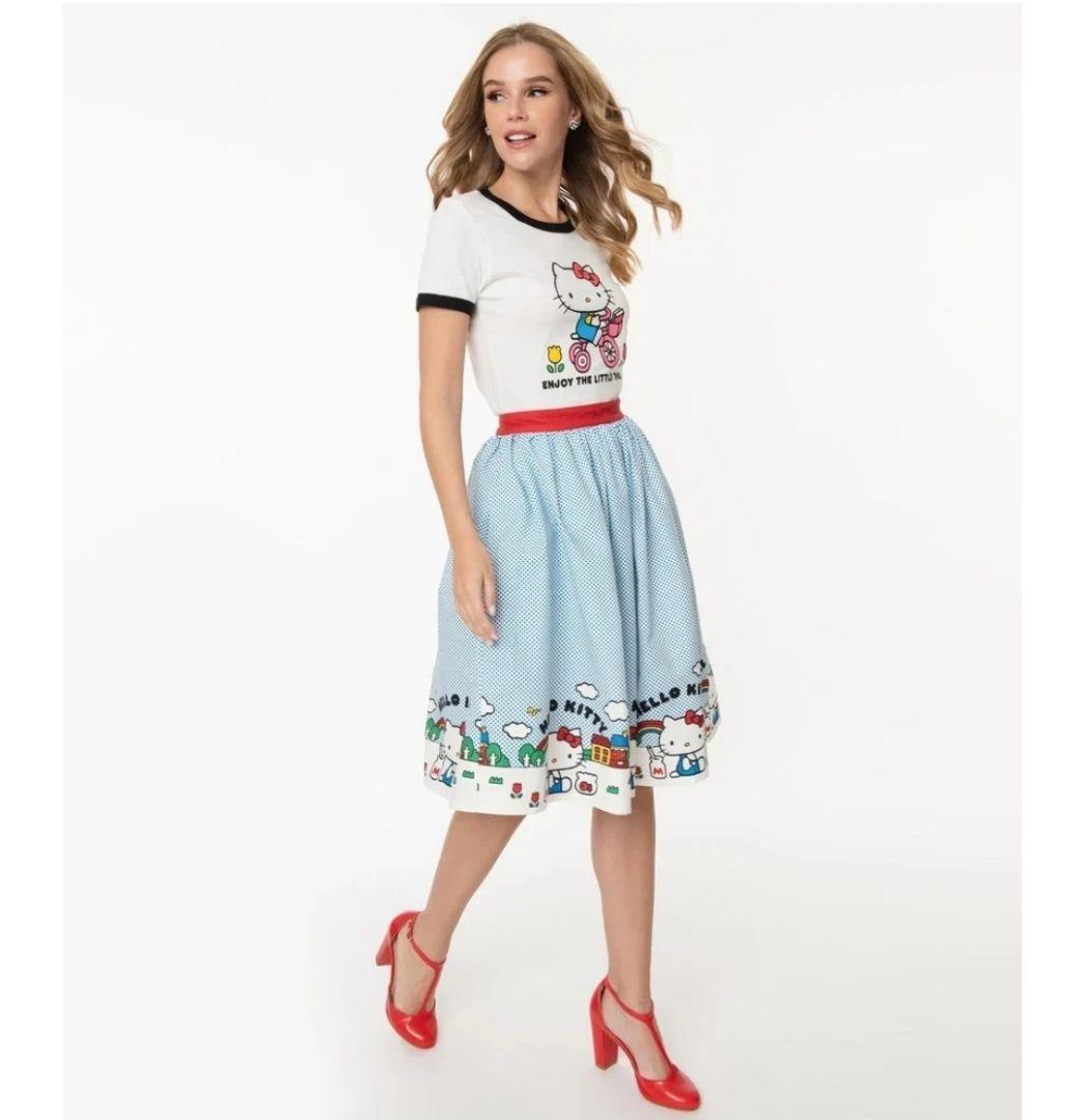 PINK HOUSE ハローキティ　スカート unique vintage PINK HOUSE×HELLO KITTY コラボレーションアイテム発売｜ピンク