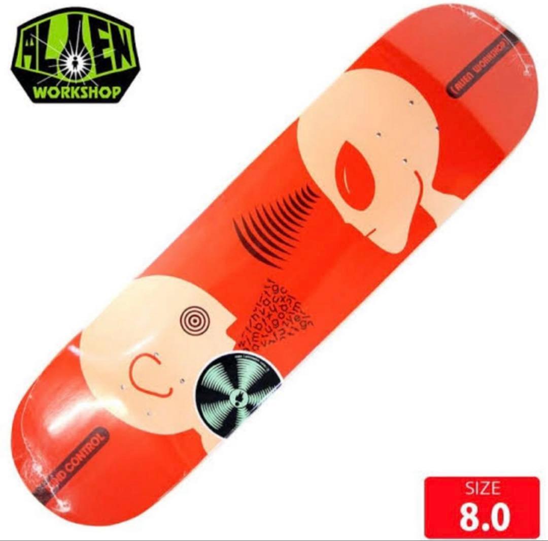 エイリアンワークショップ　ボード Amazon | ビジターエイリアンワークショップスケートボードデッキ-8.0