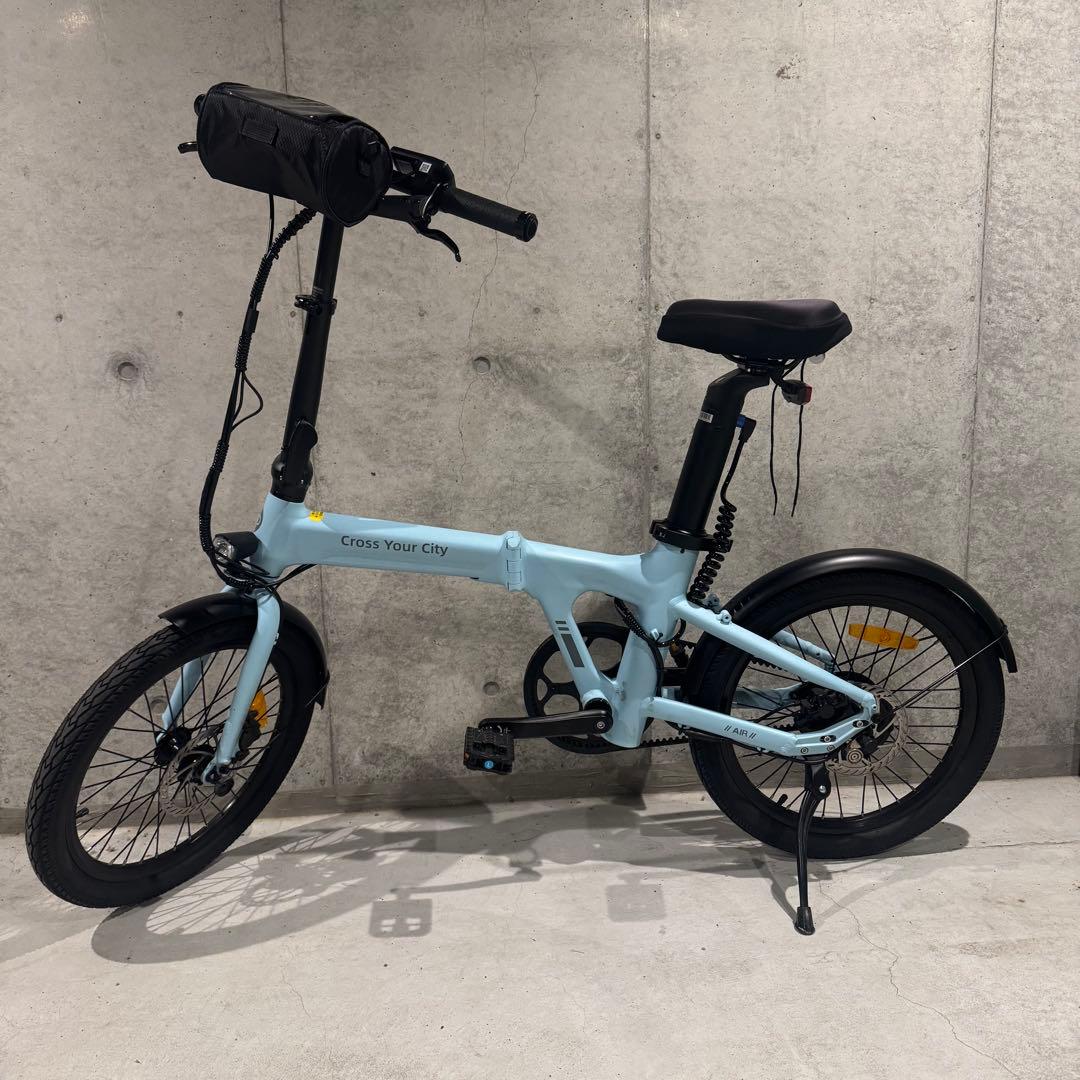 でへへADO Air 20 電動アシスト自転車 ポーラーブルー ADO Air 20 折りたみ電動アシスト自転車