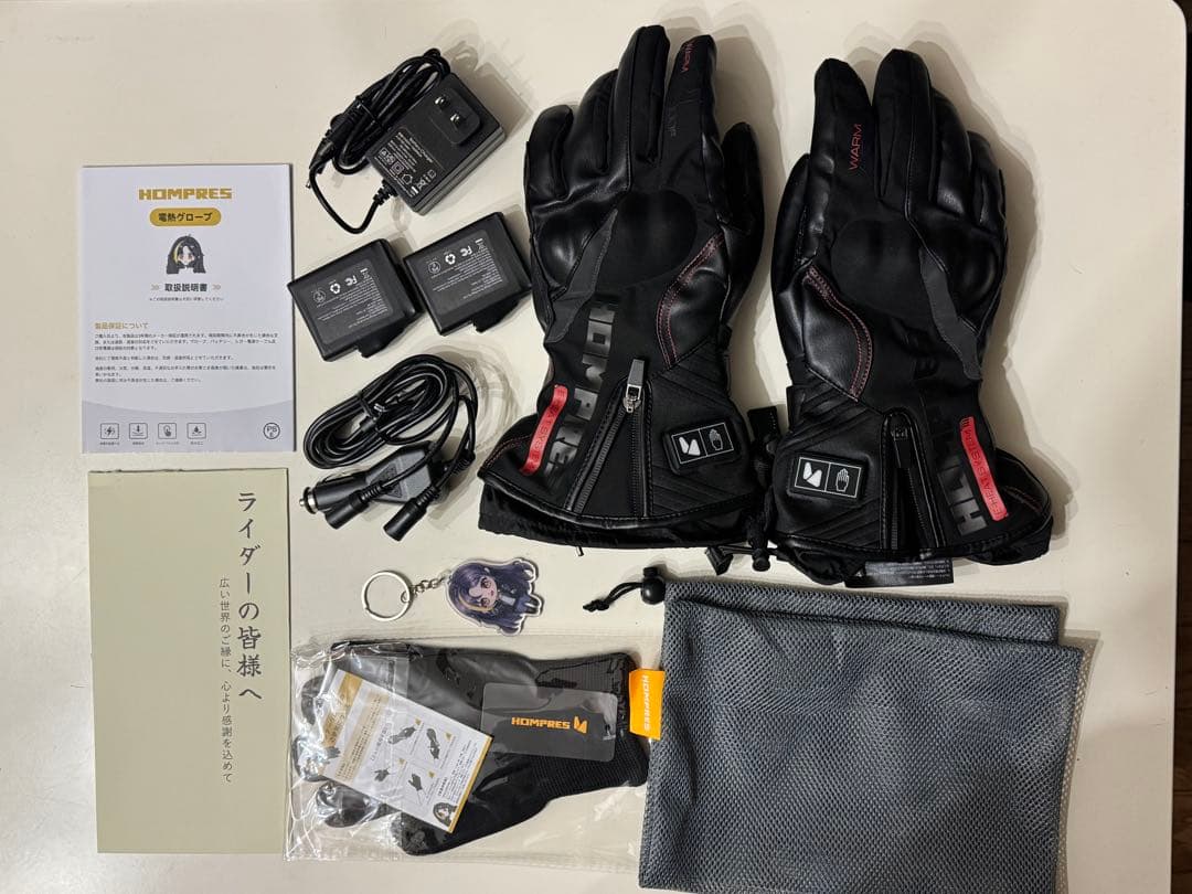 2025 ホンプレスHOMR01A 電熱グローブ　Lサイズ Keep your fingertips warm this year! 2025 Electric Heated Gloves