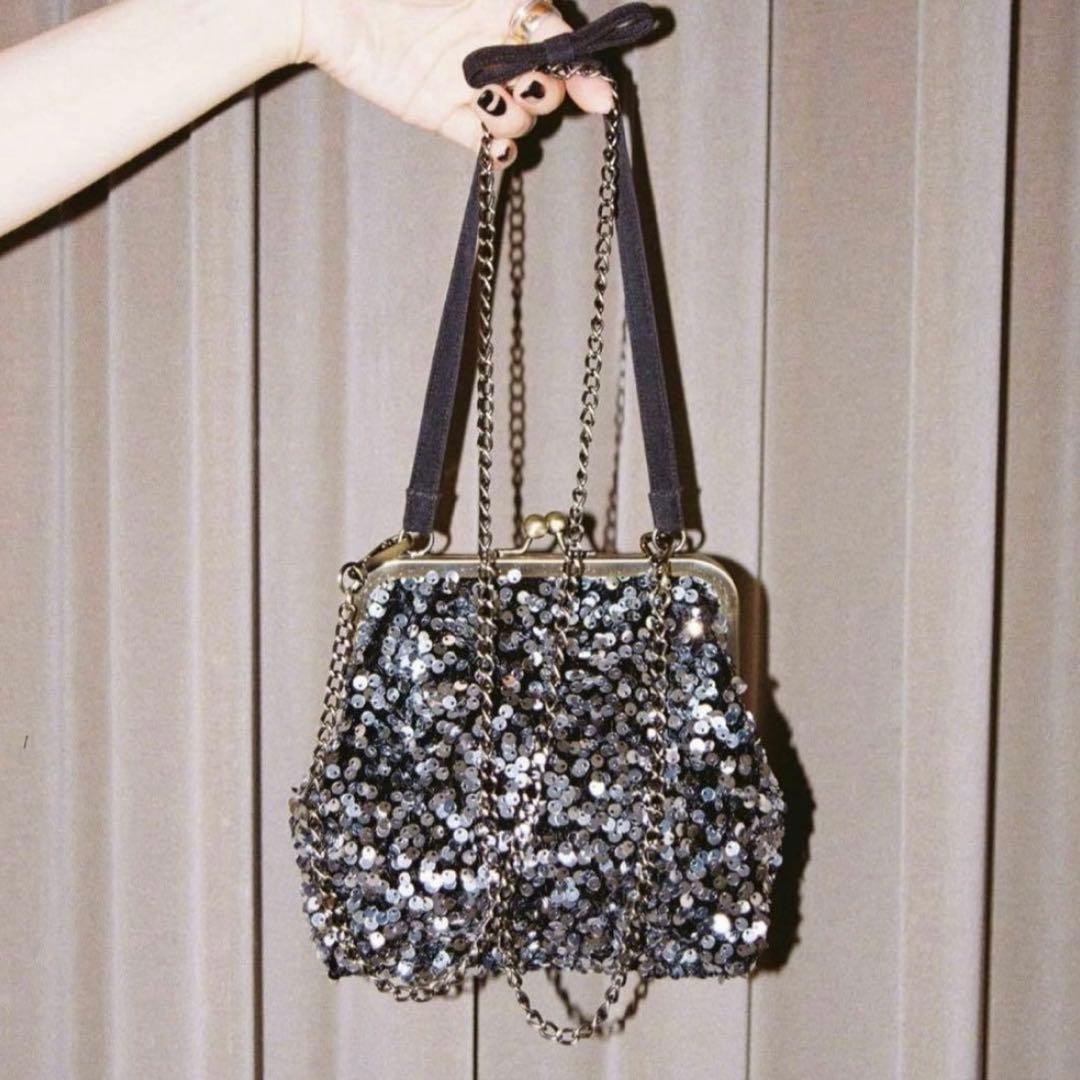 スパンコール bibiy. がま口バッグ ODETTE GLITTER BAG - メルカリ