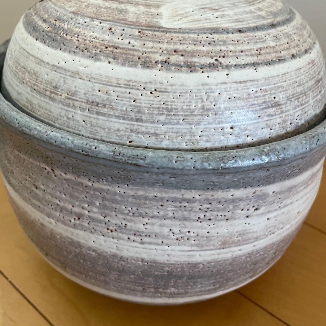 極美品 たち吉 白刷毛目 土鍋 ご飯鍋 陶板鍋 - メルカリ