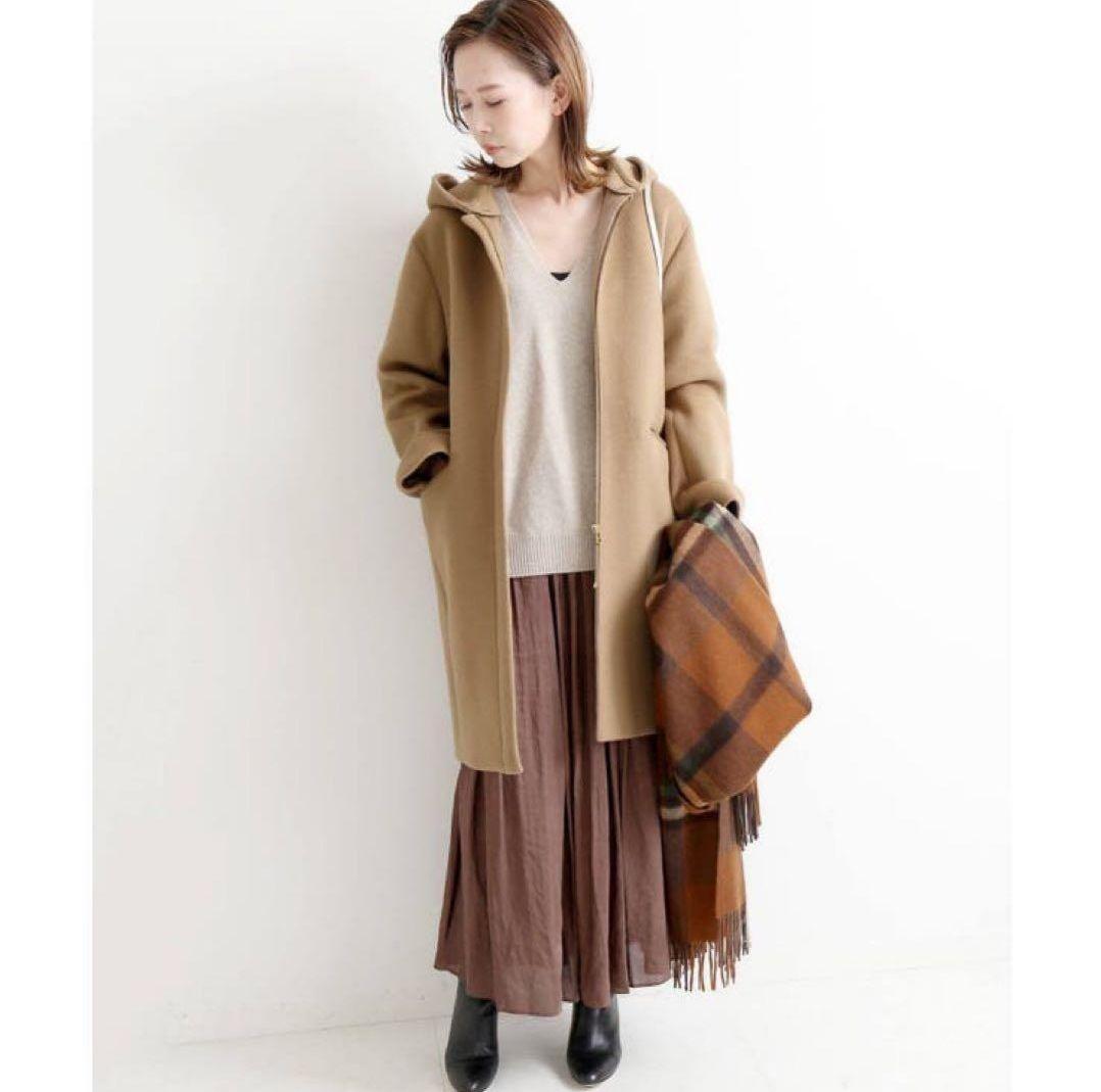 イエナ IENA 二重織シャルムフードコクーンコート ウール 2way - メルカリ