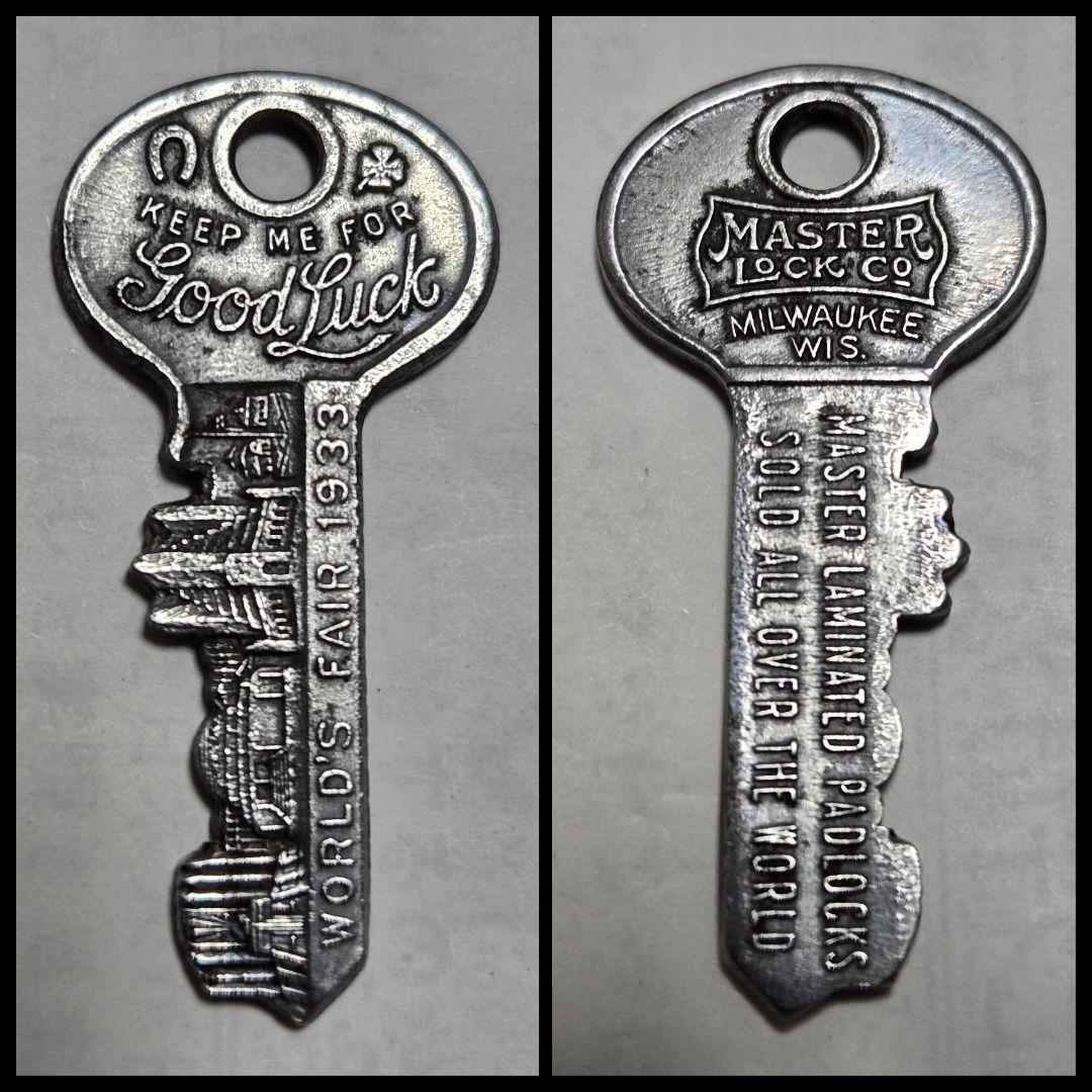 希少！ビンテージ 1933年 シカゴ・ワールド・フェア メモリアル・キー