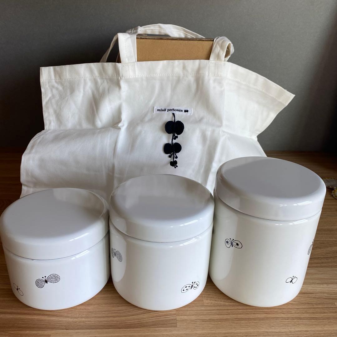 野田琺瑯 ミナペルホネン TUTU （エコバッグ小付き） TUTU L choucho チョウチョ｜野田琺瑯×ミナ ペルホネン