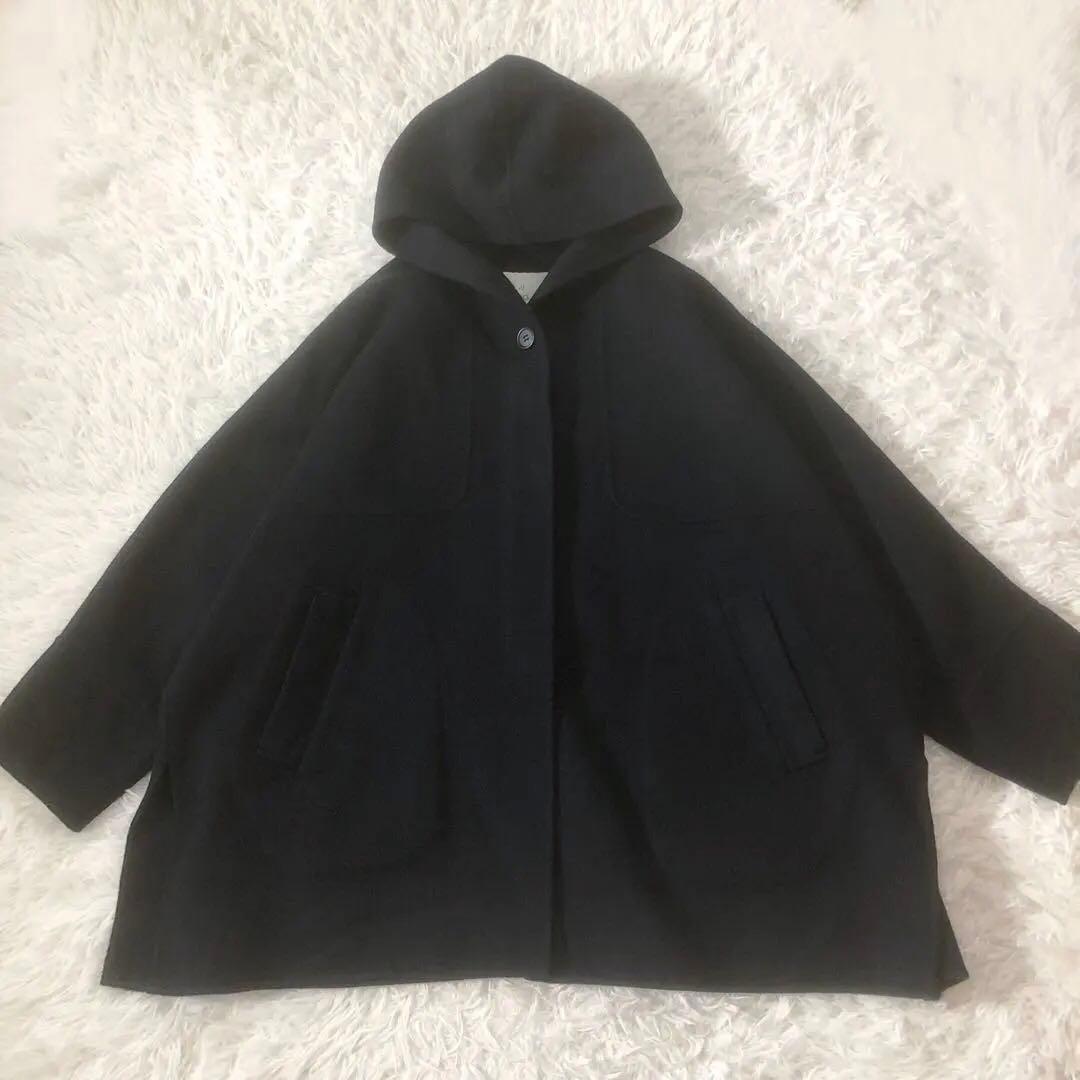 モガ シャルムリバー フードコート ポンチョ風 ドルマンスリーブ