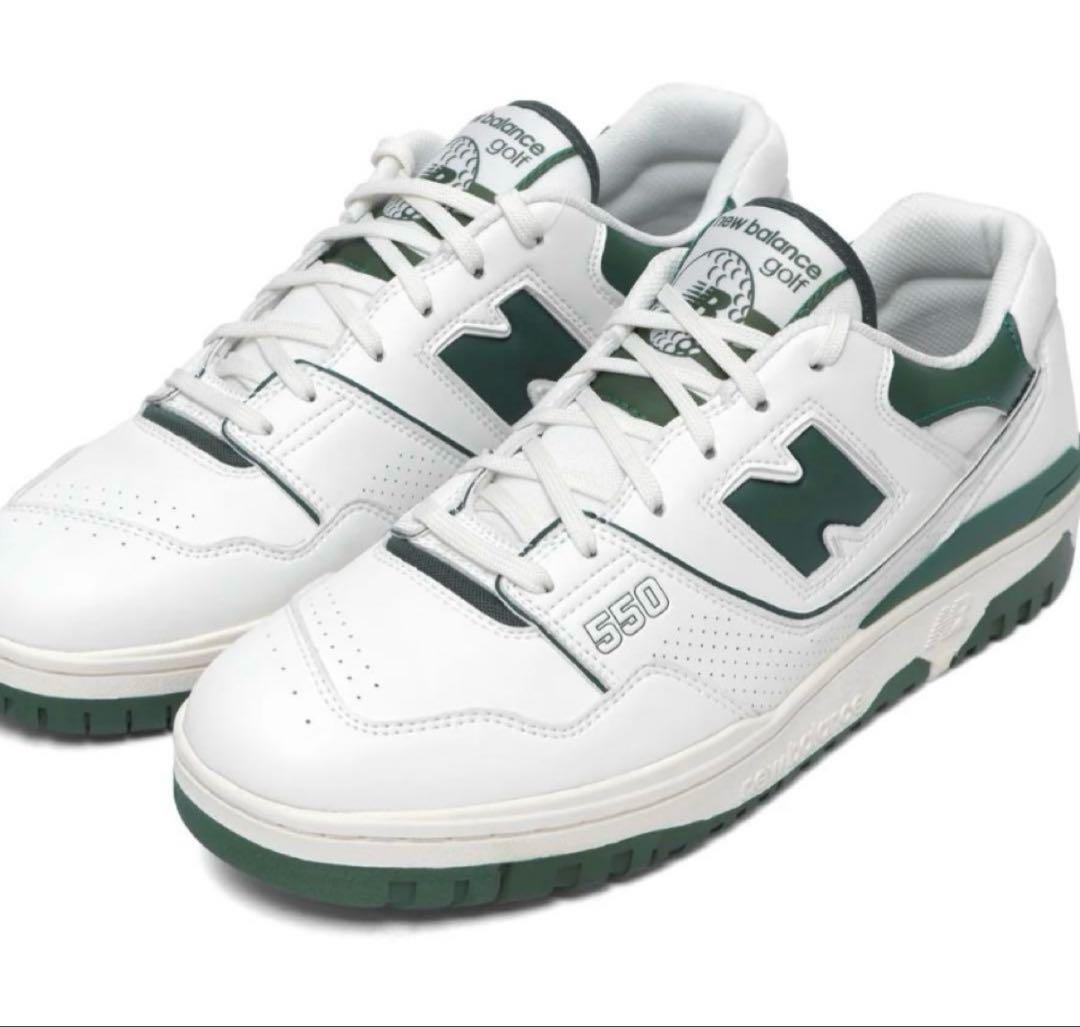 ニューバランス　ゴルフシューズ　550WG GOLF バスケットボールシューズの復刻版「550」がゴルフシューズに。「GOLF