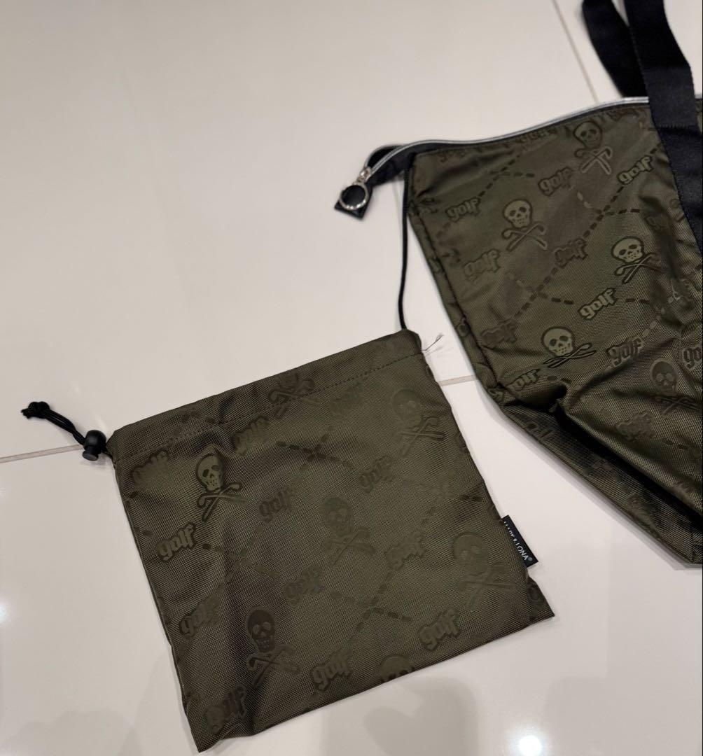 MARK & LONA 迷彩柄スカルノ パッカブルトートバック ノベルティ