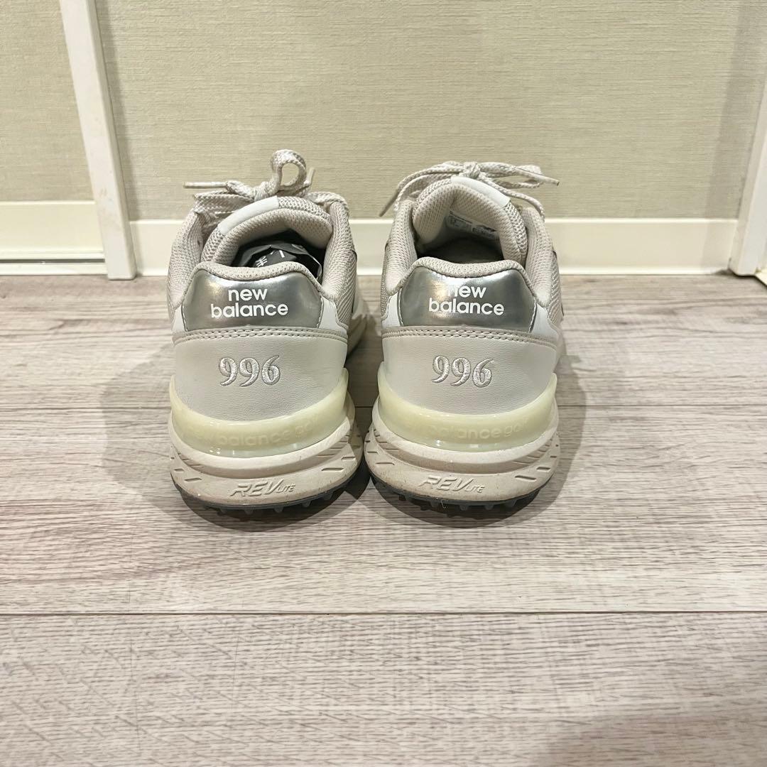 【美品】New Balance ゴルフシューズ 24.5cm グレー