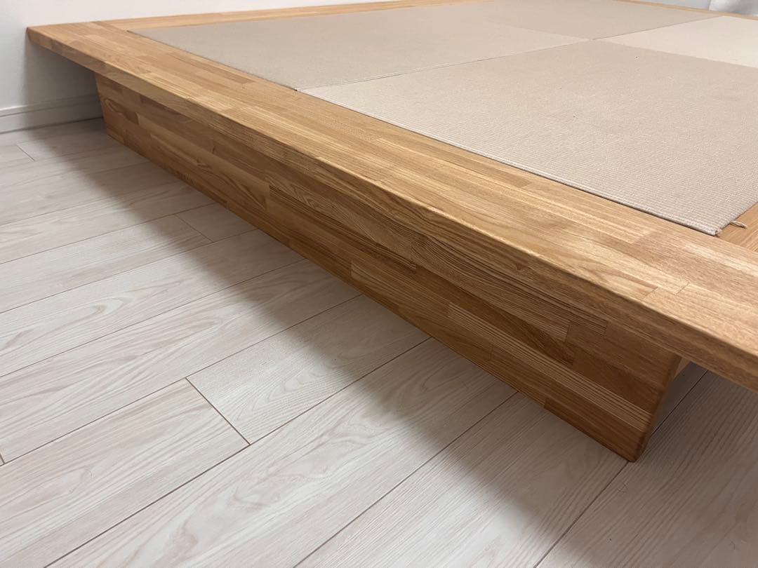 値下げ可】飛騨フォレスト 和紙畳ベッド セミダブル230×170×24cm