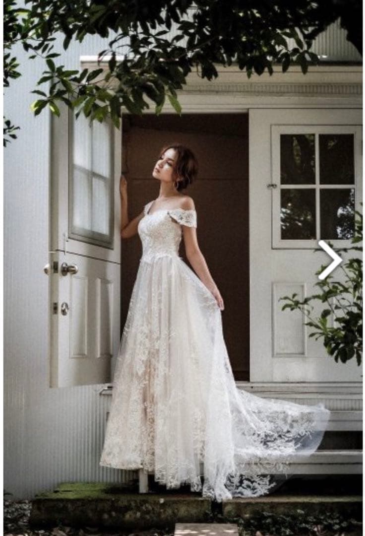 ドレスプロダクション オフショルダー フラワーレースドレス（W231