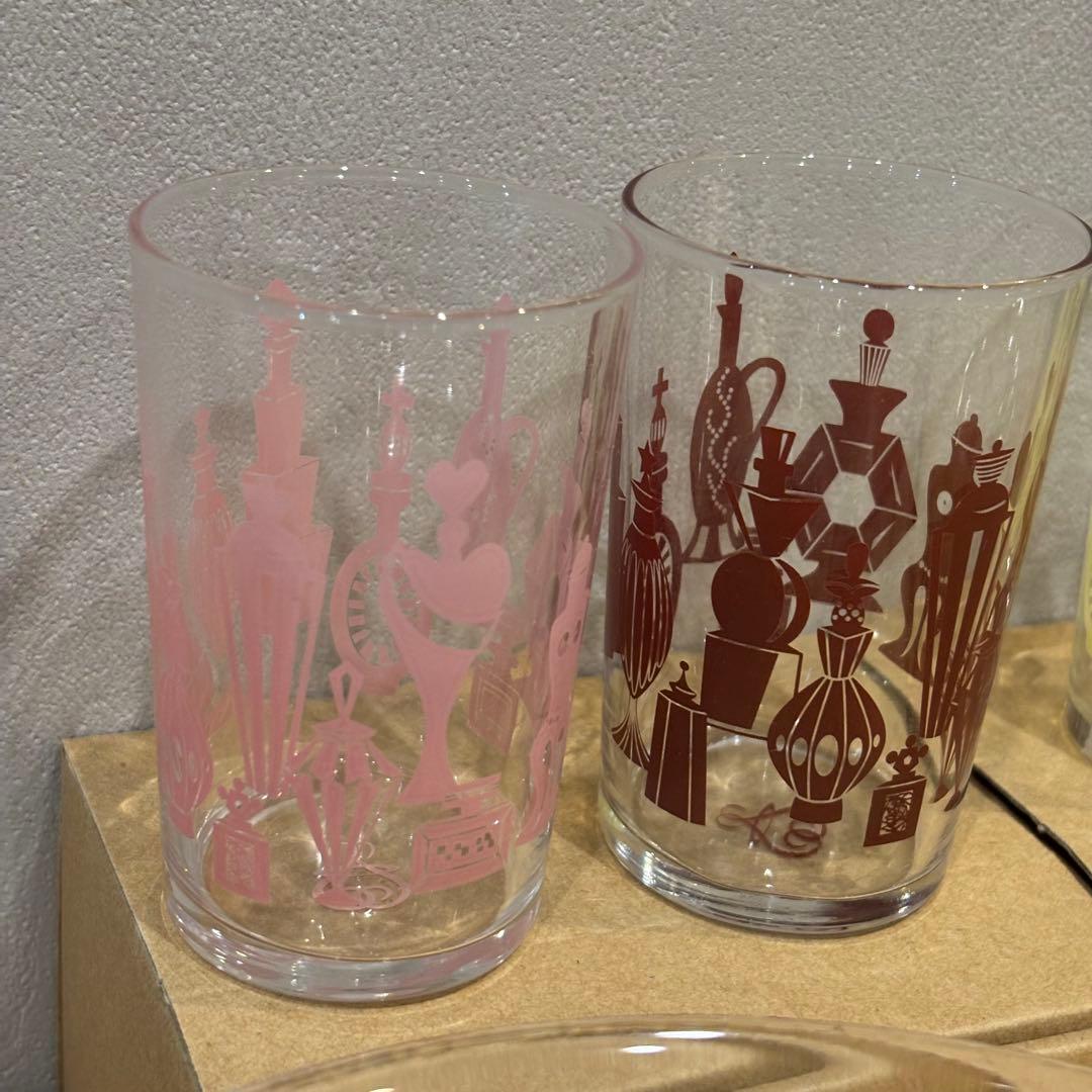 藤井フミヤ　ガラス皿&グラスセット