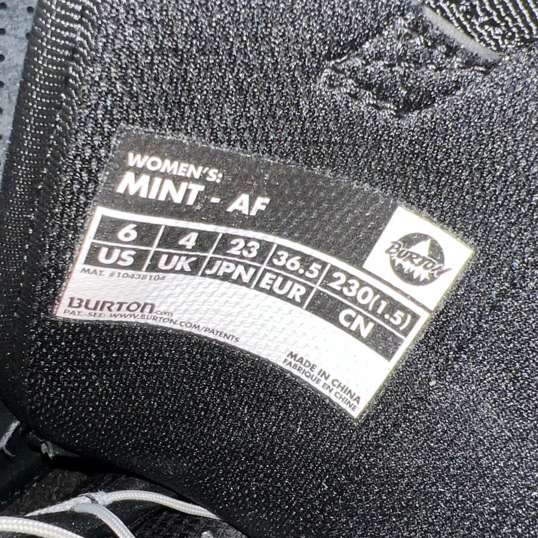 1回使用 23cm 希少 花柄 BURTON MINT AF レースブーツ kyoto-sakura.com