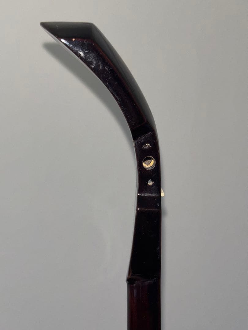 沖縄古三線棹 黒檀類か？ 玉城◯◯六十二年五月