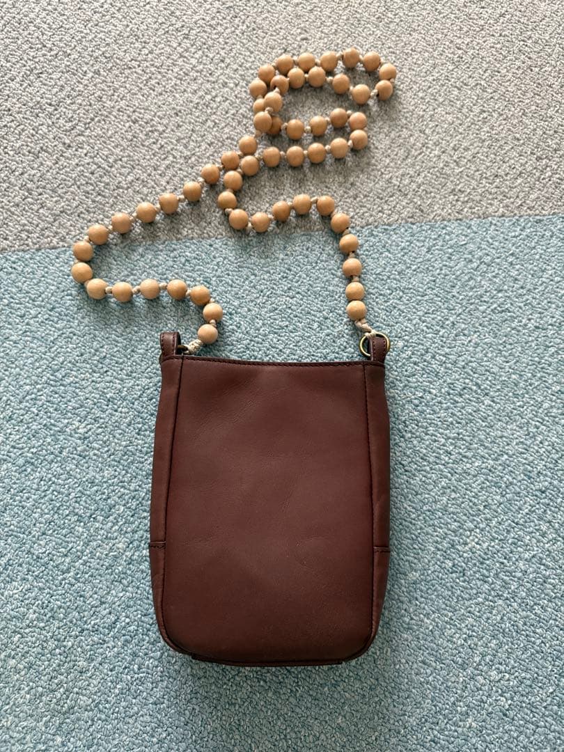 yubeshi×dakotaコラボ ガトー ミニショルダーバッグ チョコ