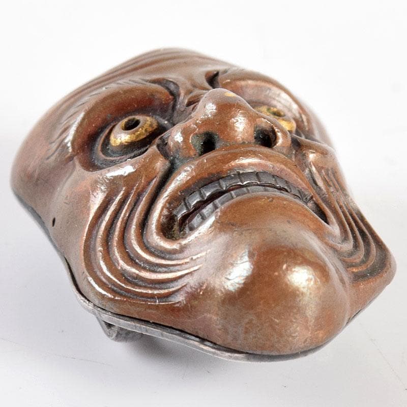 スー 様専用時代金工 和装小物 古銅 能面帯留 時代箱付 M R4979 - メルカリ