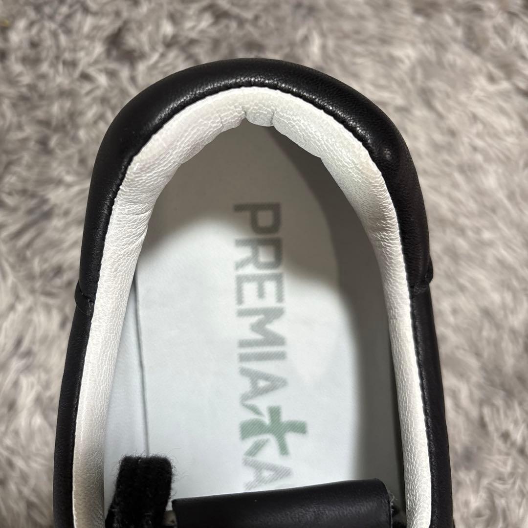 新品❣️ プレミアータ MICK 本革 厚底 スニーカー オールブラック