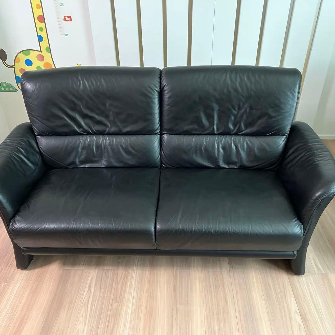 IDC大塚家具 ヒモラ himolla 総革 1人掛けソファ シングルソファ A IDC