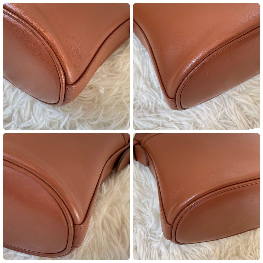 COACHオールドコーチ ブラウンレザーショルダーバッグUSA製4143