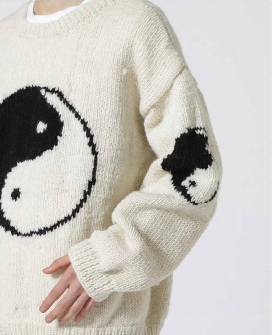 Macmahon knitting millsマクマホン 陰陽マーク ニット