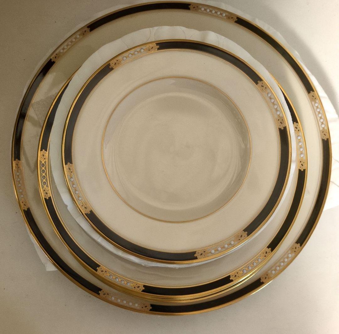 レノックス ディナー皿、中皿、パン皿セット4セットずつ計12枚（収納ケース