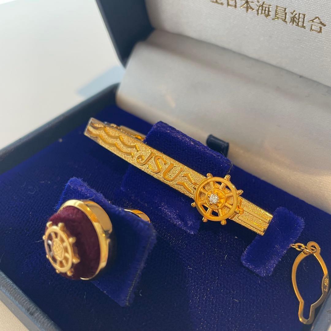 全日本海員組合 特別功労賞 タイピン バッジ ケース入り - メルカリ