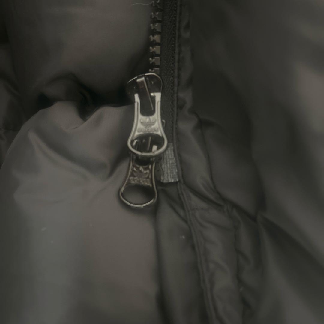 アディダスadidasトレフォイルロゴ ダウン ベンチコート 肉厚 ブラック