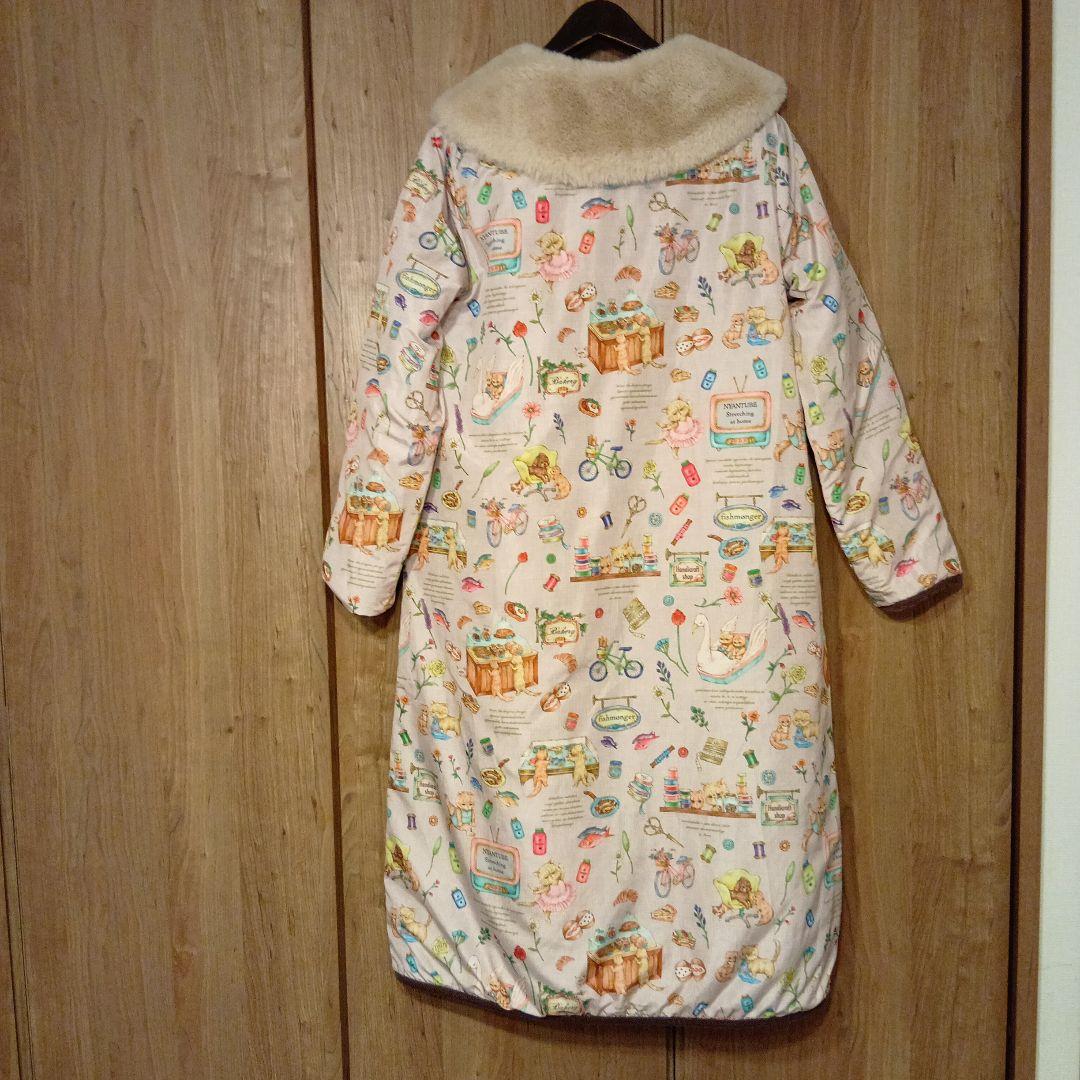 yukiemon 4ニャンズ 4way キルティングロングコート