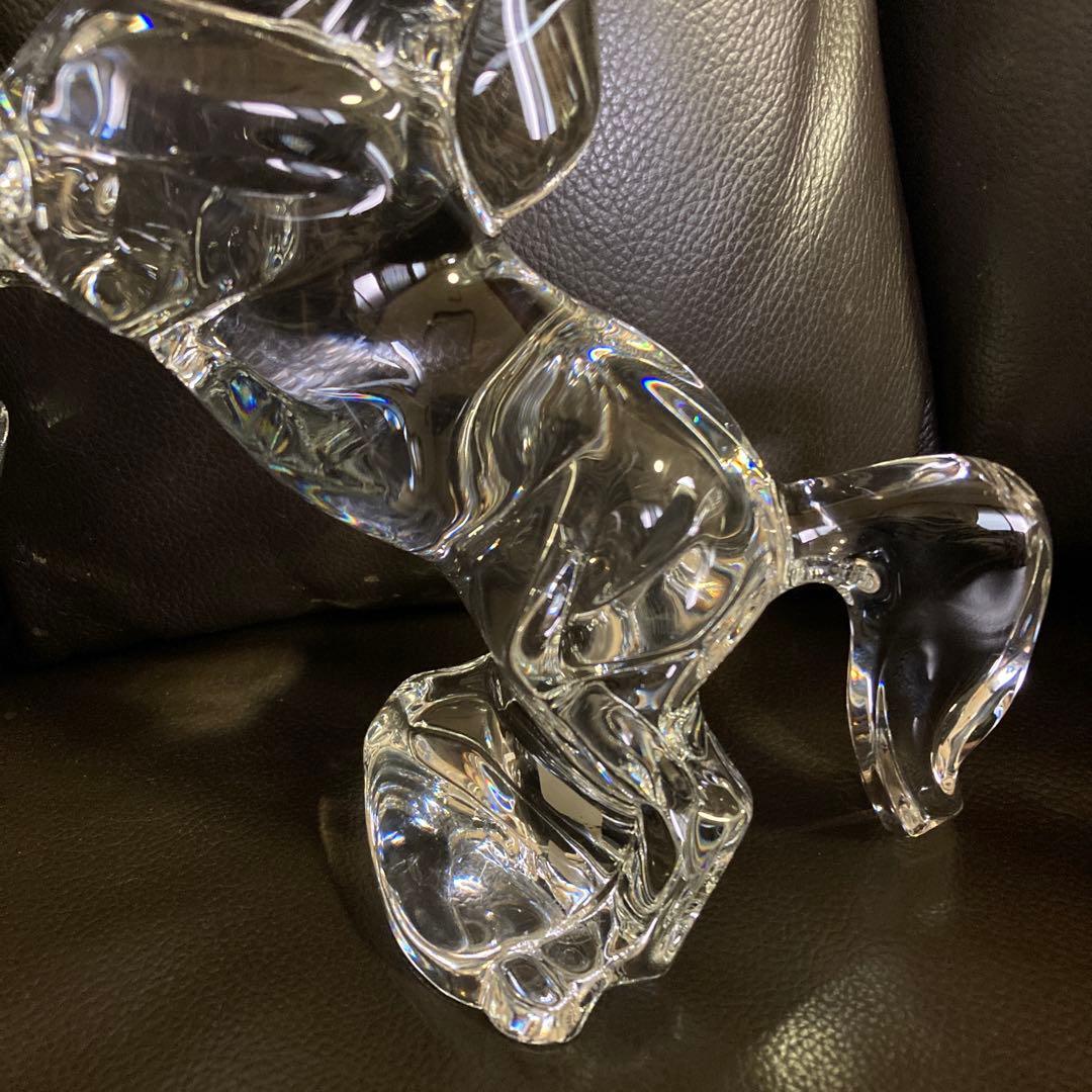 Baccarat バカラ いななく馬 跳ね馬 ジャンピングホース 置物 - メルカリ