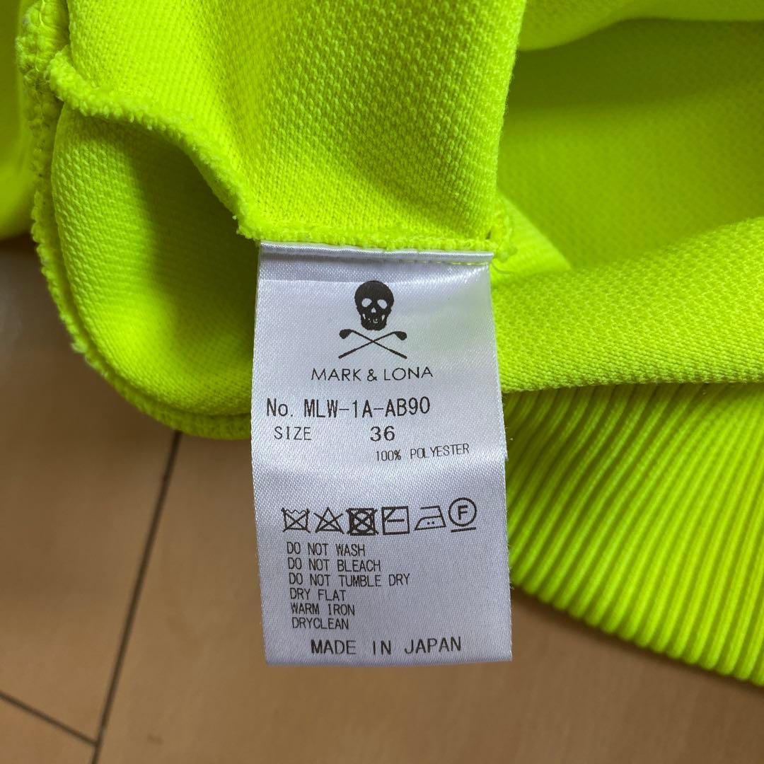 MARK & LONA 蛍光グリーン スウェット MARK LONA 蛍光グリーン www