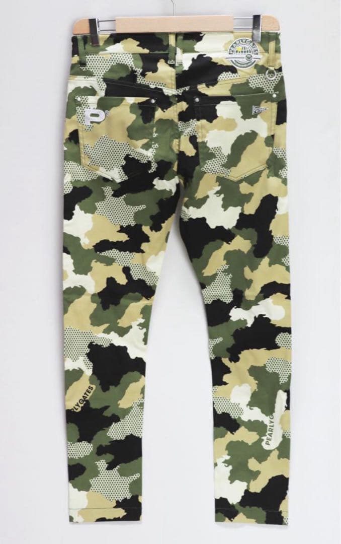 《パーリーゲイツ》新品 やや薄手素材 カモフラ ストレッチパンツ 4(W82)