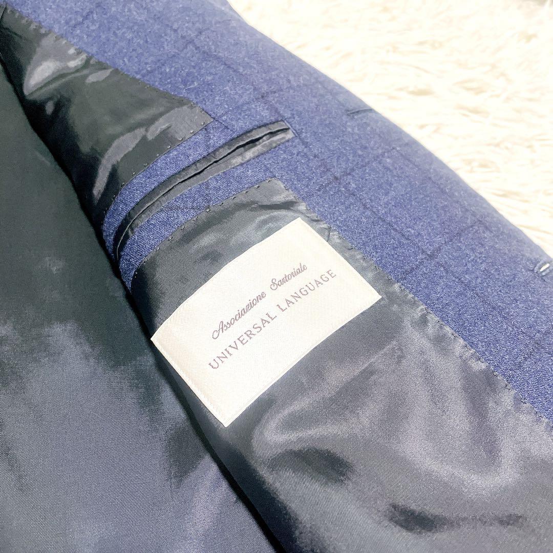 UNIVERSALLANGUAGE 未使用CANONICOネイビーチェックJK