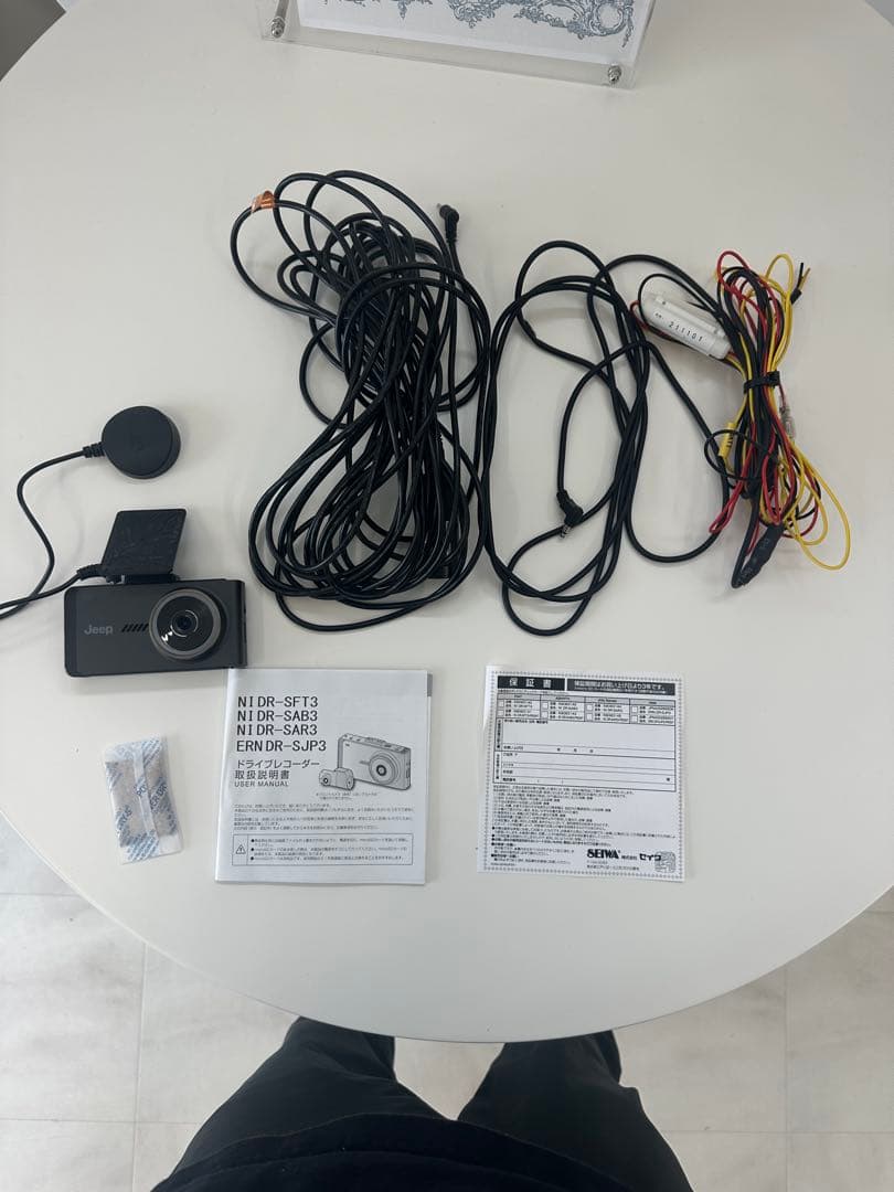 Jeep 純正 ドライブレコーダー(前後セット) DR-SJP3 Jeep 純正 DR-SJP3 ドライブレコーダー 前後 Jeep 純正 DR-SJP3