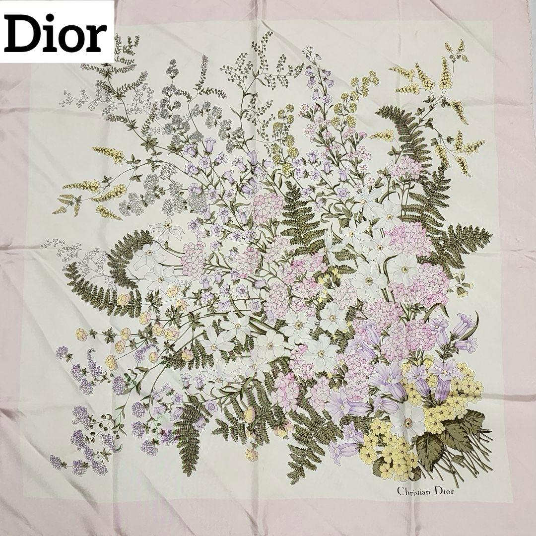 ★Christian Dior★ ディオール スカーフ 大判 花 ピンク Brand Max】ルイヴィトン・ヴィトン・エルメス・シャネル・カルティエ