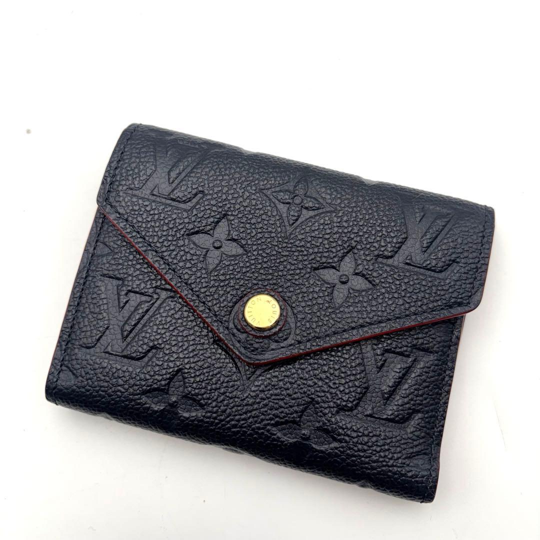 極美品　ヴィトン ポルトフォイユ ヴィクトリーヌ アンプラント　紺 LOUIS VUITTON（ルイ・ヴィトン） 財布 ポルトフォイユ ヴィクトリーヌ