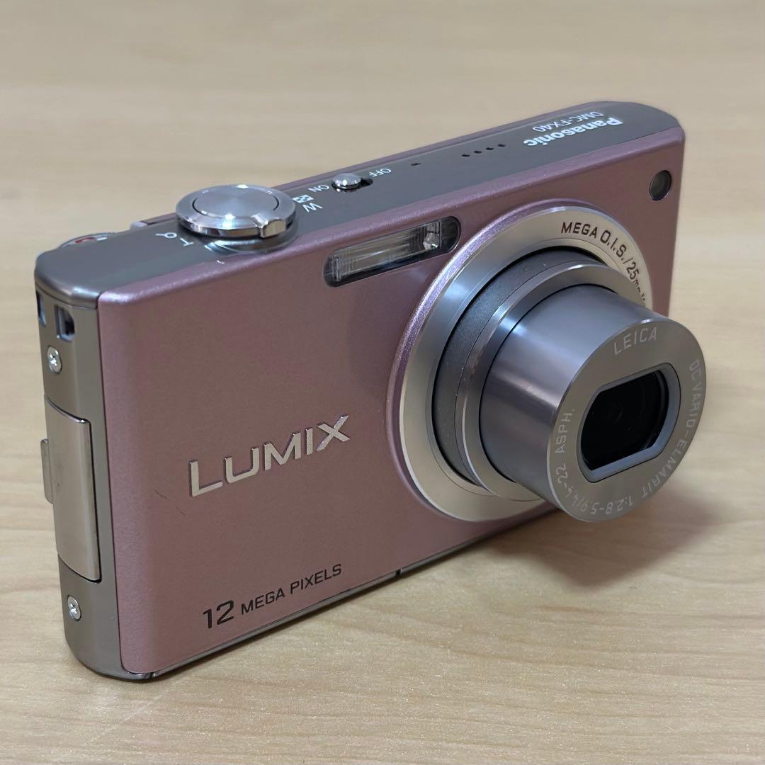 動作品】Panasonic LUMIX DMC-FX40 ピンク 箱あり完品 - メルカリ