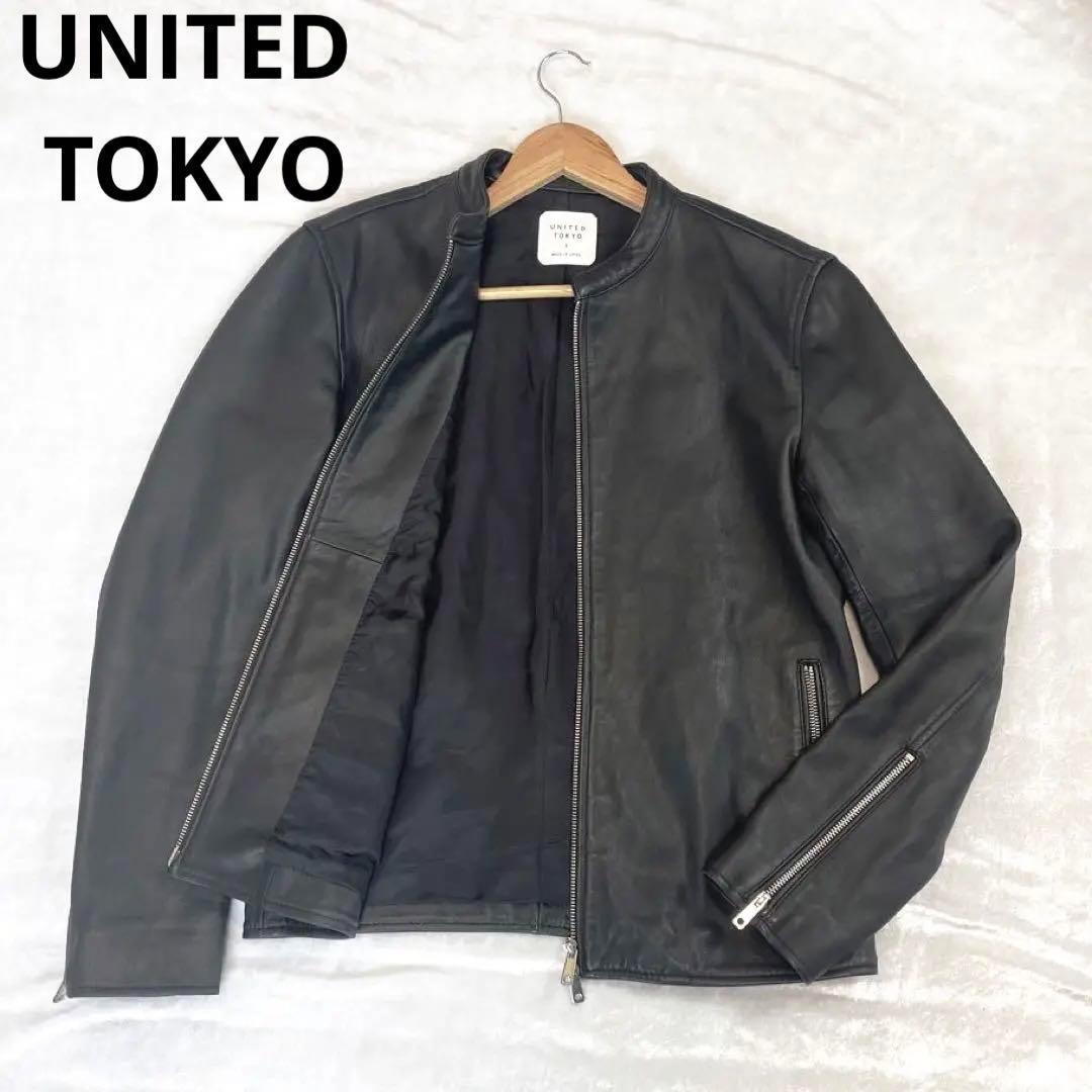 レア　ラムレザー　ユナイテッドトウキョウ　シングル　ライダース　羊革　Lサイズ ラムレザーシングルライダース（ライダースジャケット）｜UNITED TOKYO