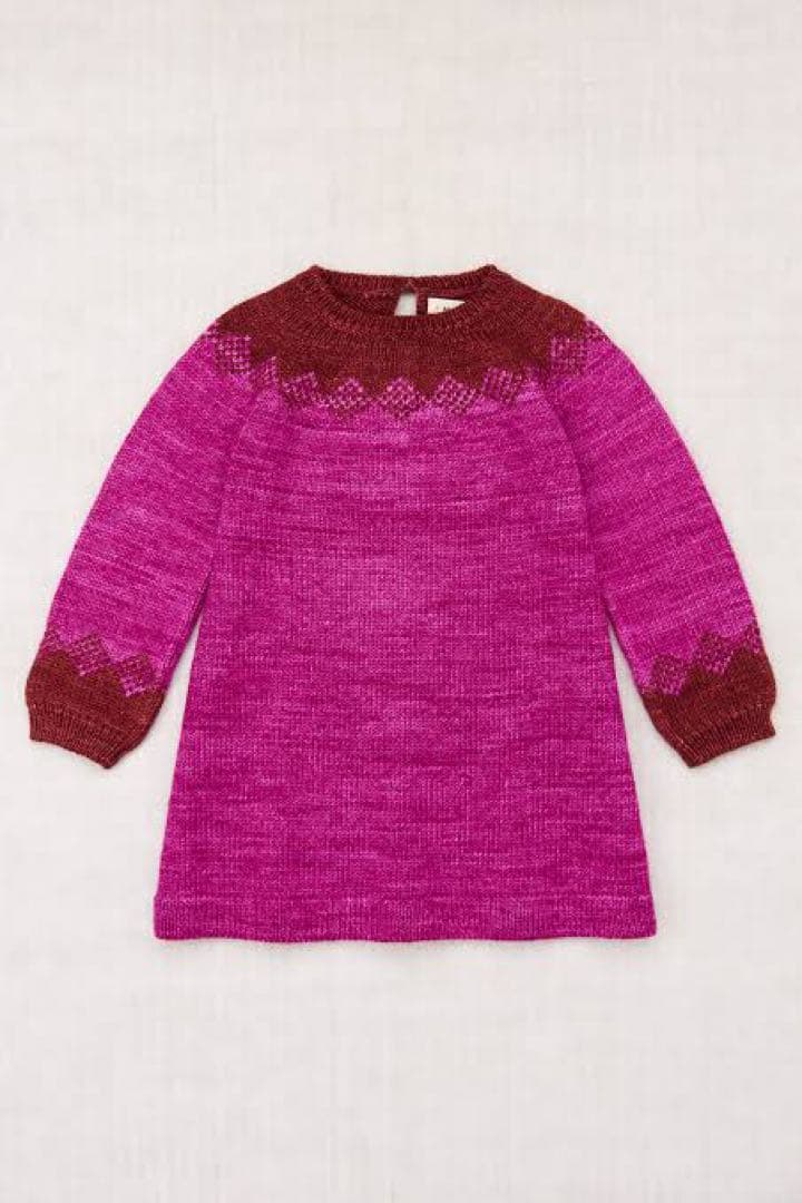 misha and puff♡pinecone dress♡10Y Kiddos Misha & Puff Check Knit Dress (Fits 18-24 mo) | Vintanthro