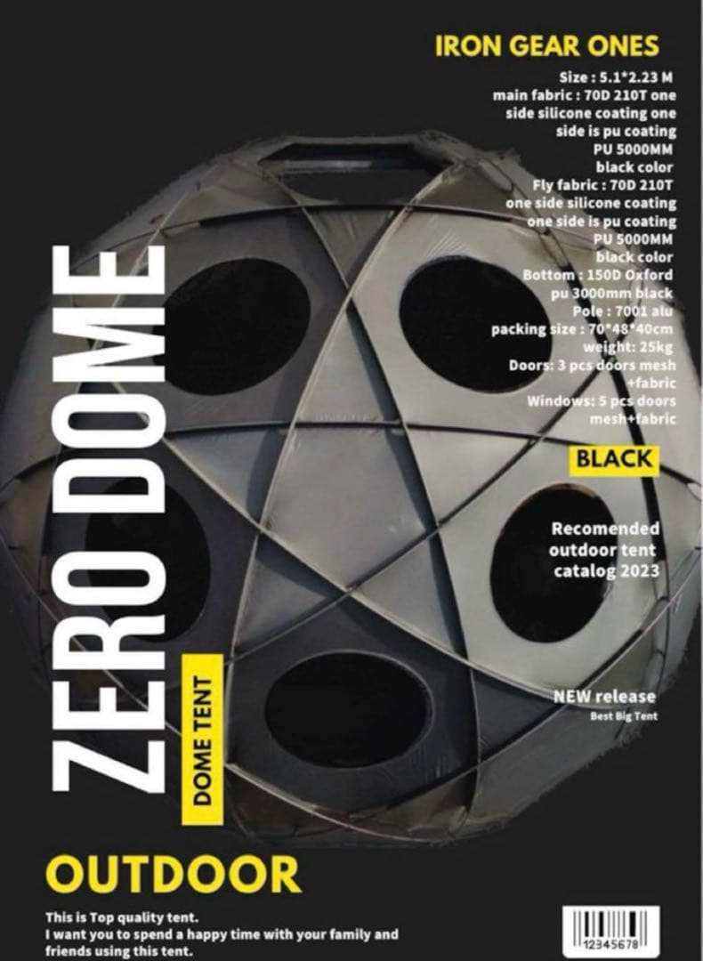⭐︎Sun⭐︎　IRON GEAR ONES ZERO DOME ゼロドーム SUMMER SALE！！【ZEROドーム】30%OFF | IRONGEARONES〜キャンプ用品