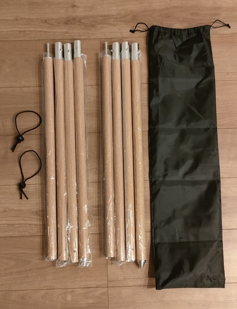 新品！お買い得！木目調アルミ製ポール（2本組×1セット） - メルカリ