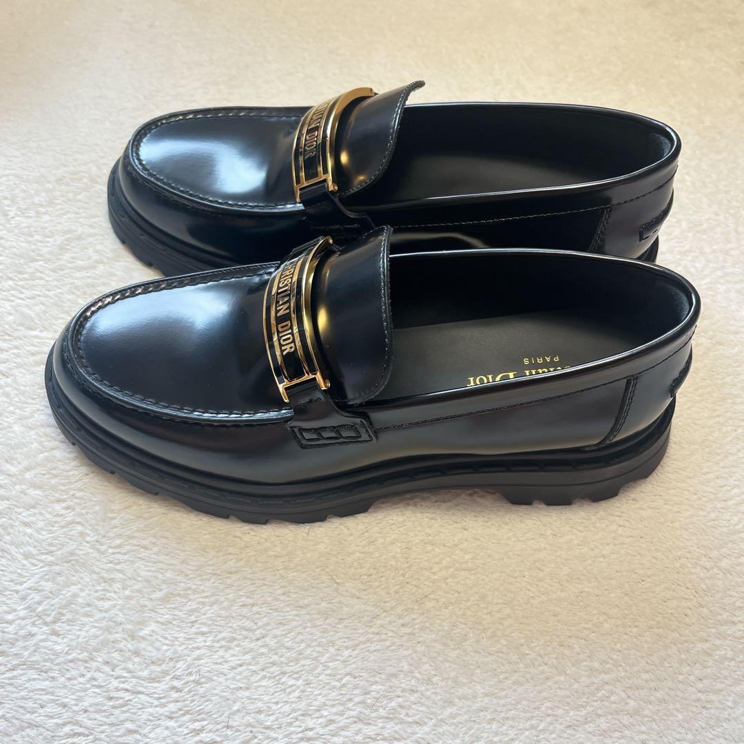 極美品 Dior クリスチャンディオール コード ローファー 靴 24.5cm