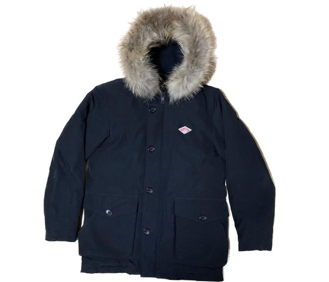 DANTONダントン】ファー付タッサーダウンジャケット38/JD-8535LA