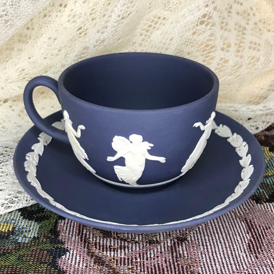 ウェッジウッド ジャスパー カップ＆ソーサー 2客セット - メルカリ