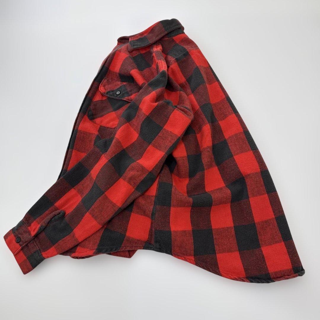 70.80s FIVE BROTHERヘヴィネルシャツブロックチェック